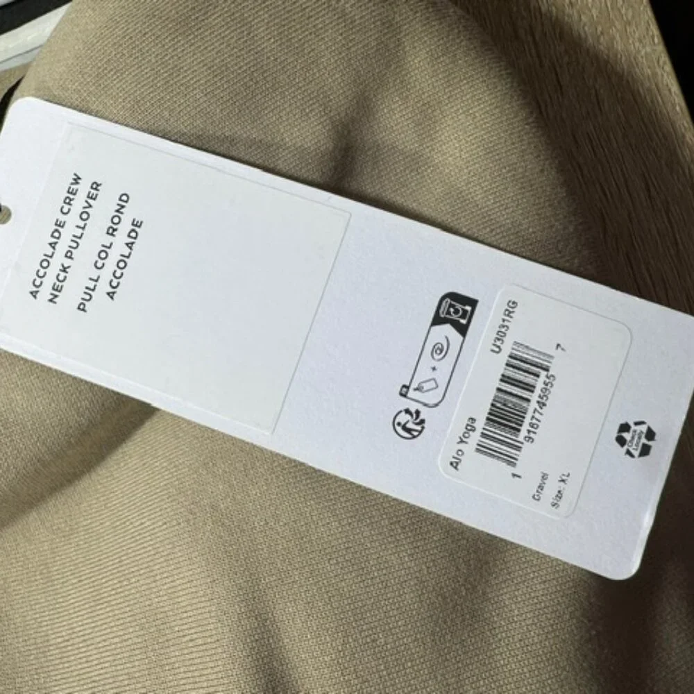 NWT- XL ALO Accolade Crew Neck in Gravel - Picture 5 of 5
